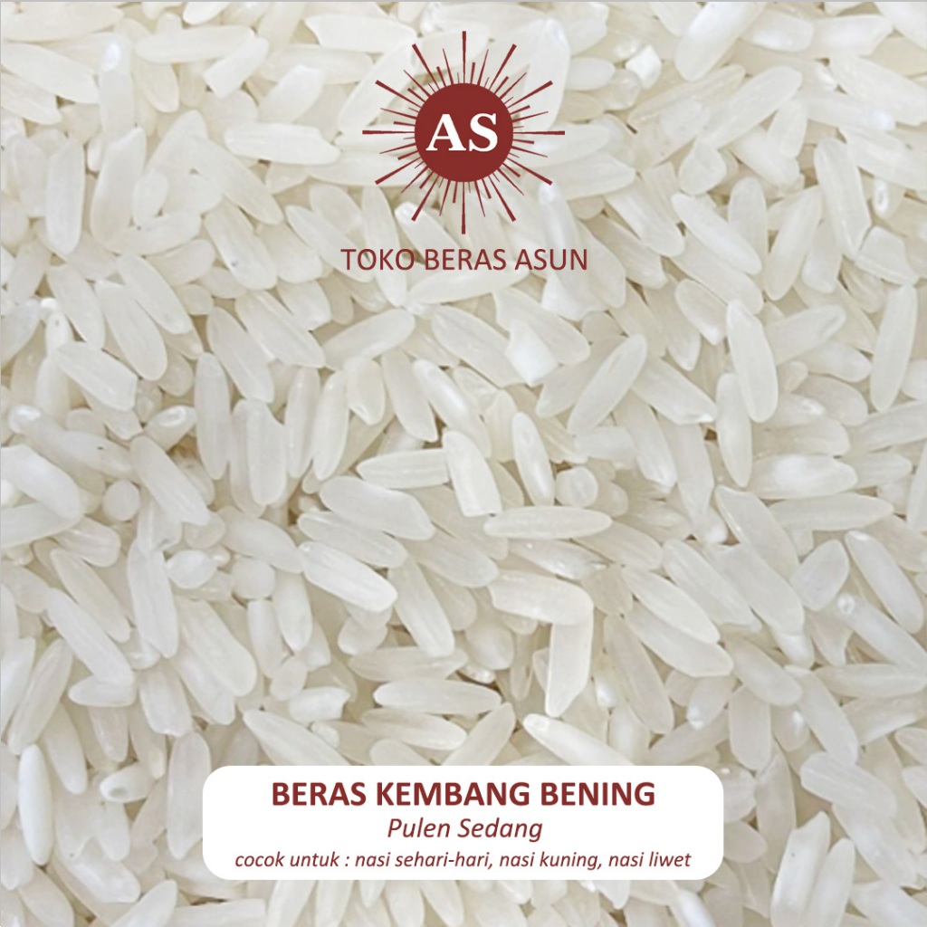 

ASUN BERAS Premium Kembang Bening - Pulen Sedang - 1 / 5 Kg