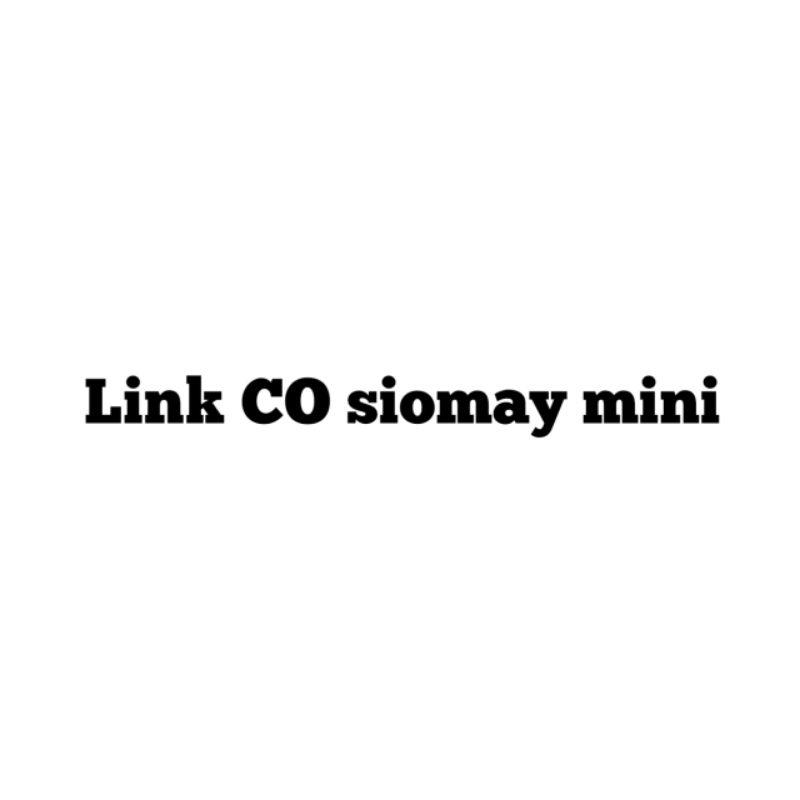 

Link Co siomay mini