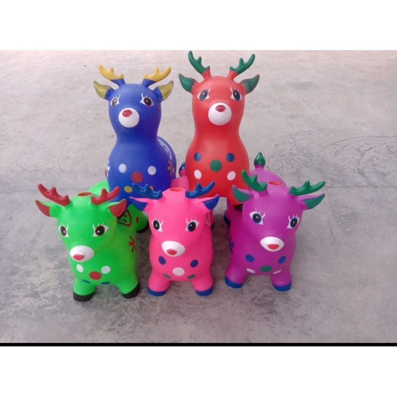 mainan kuda karet animal sapi rusa kuda