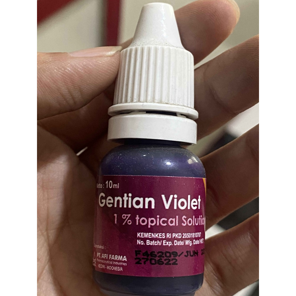 Gentian Violet Botol 10 ml obat kumur / sariawan / bau mulut