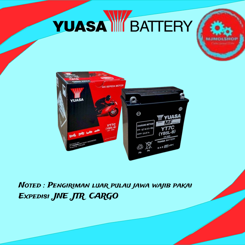 Aki Kering Yuasa YT7C GM5Z MF Aki motor SUPRA GRAND F1ZR SMASH SHOGUN110 F1ZR VEGA/KAZE/MIO Original