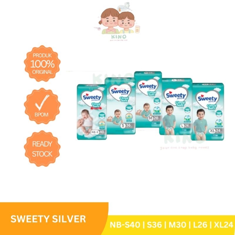 Sweety Silver Pants NB-XXL