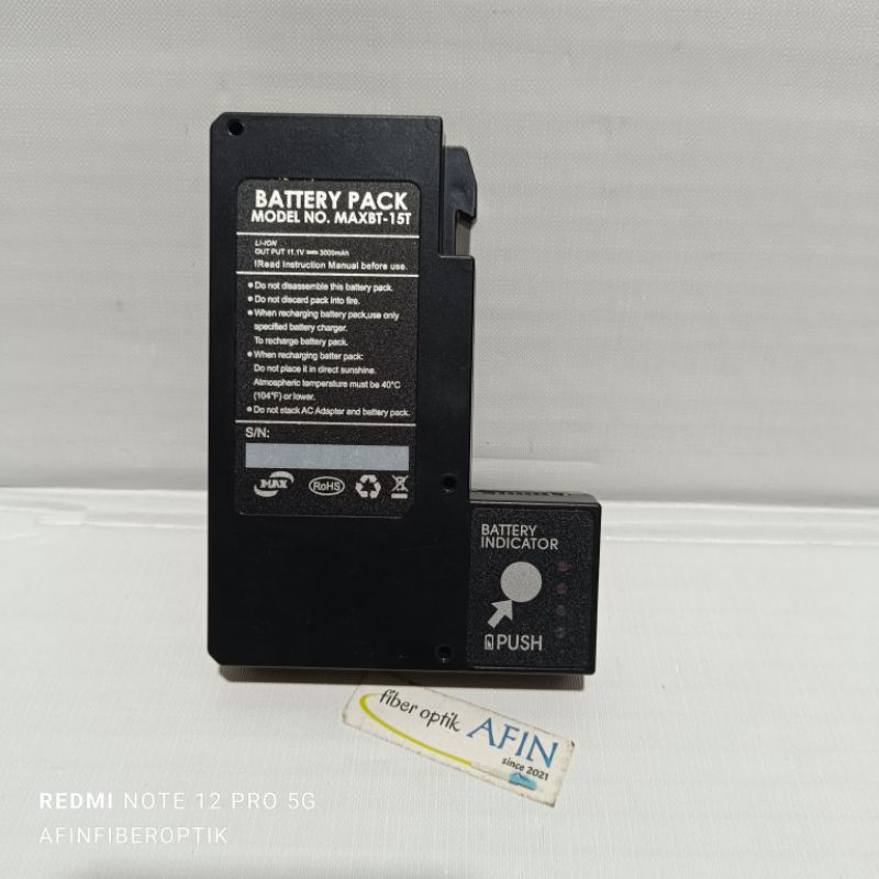 battery splicer fiber fox/baterai splicer fiber fox