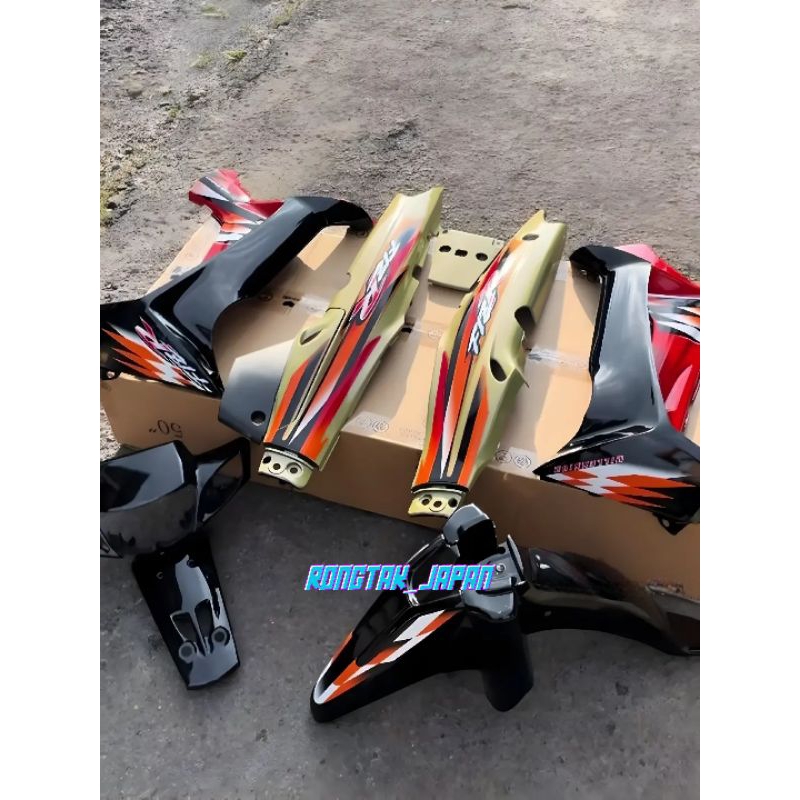 full set bodi halus fiz r f1zr fizr milenium gold oren hitam cover body fiz r f1zr fizr milenium ore