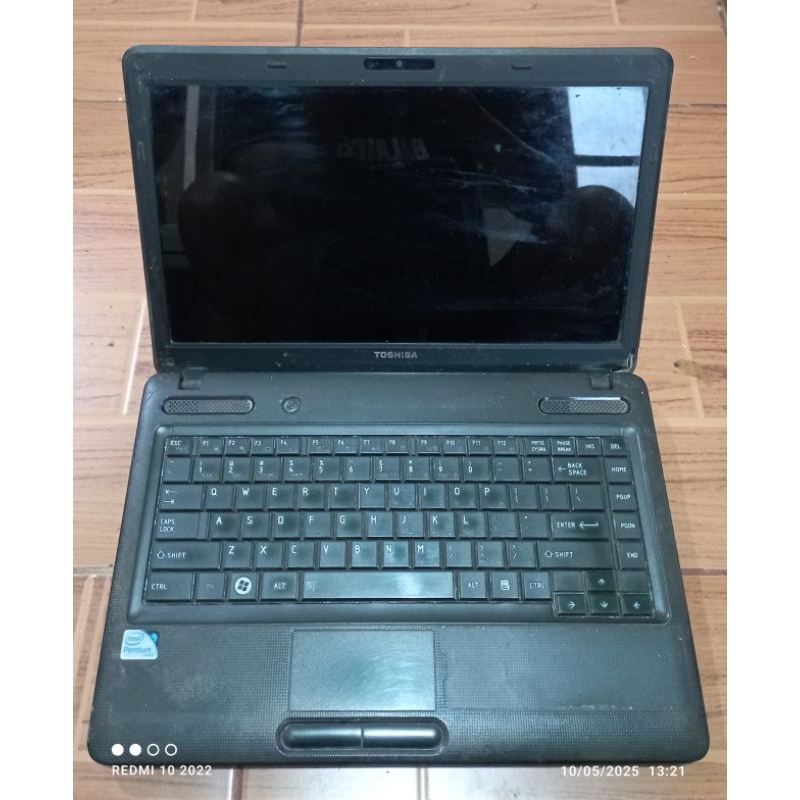 Laptop Toshiba Satellite C640 Intel Pentium DDR3 kondisi Mati/matot tidak ada Hardisk & Charger