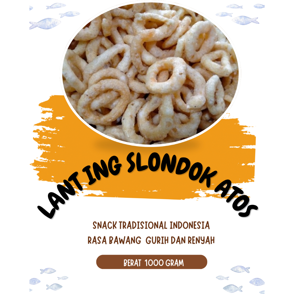 

Lanting Gethuk Rasa Bawang Klanting\Slondok Getuk Bawang Renyah 1000 Gram