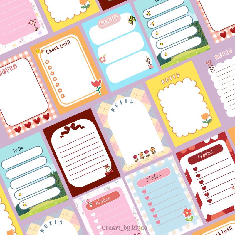 

cute memopad | notepad | notes | mini notes aesthetic | limited design