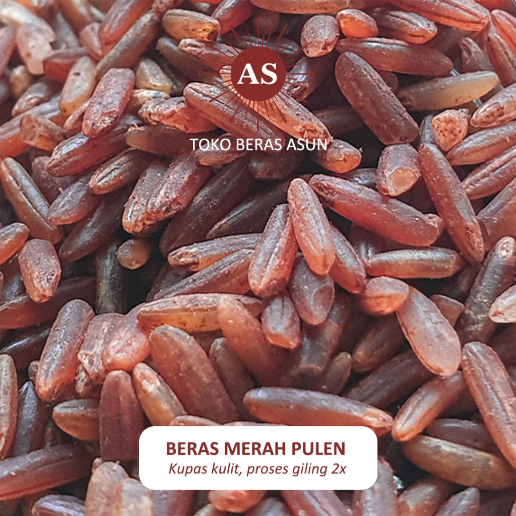 

ASUN Beras Merah Diet Pulen - Red Rice Partially Hulled - 1 / 3 / 5 Kg