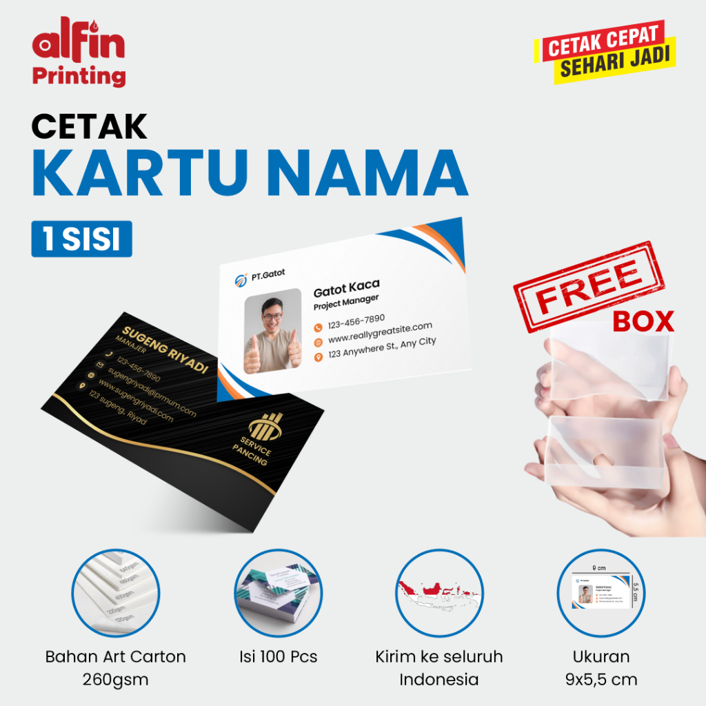 

CETAK KARTU NAMA / Kartu Nama Instansi / Cetak 1 sisi Kartu Nama