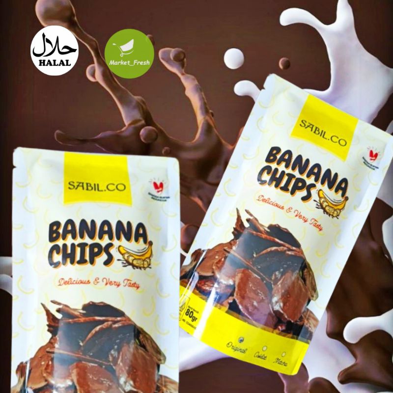 

Banana Chip Choco Keripik Pisang Coklat Matcha Gurih Enak