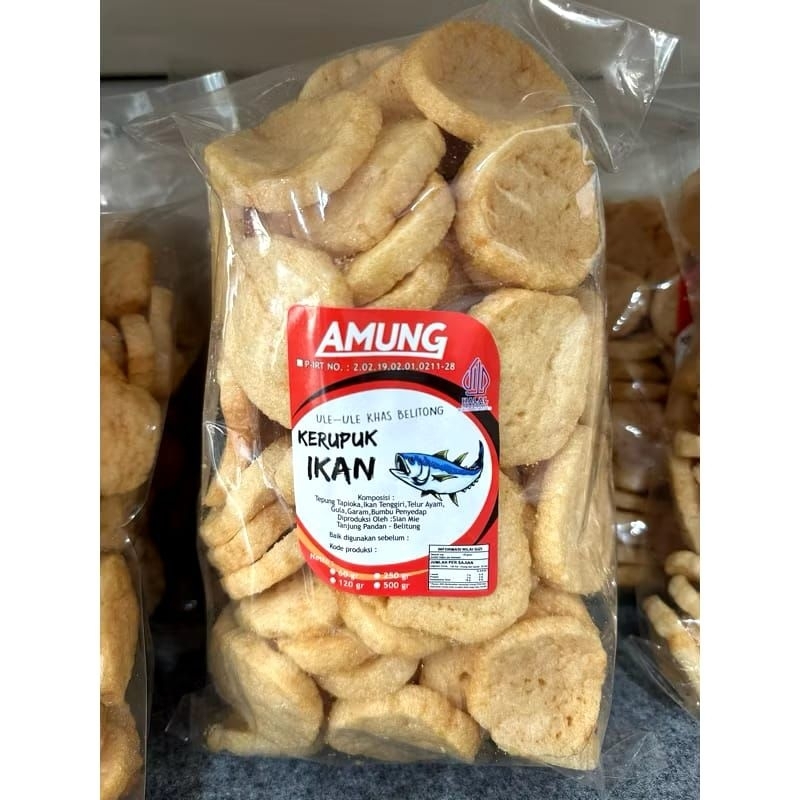 

Kerupuk Amung Kerupuk Koin Oleh-oleh asli Belitung