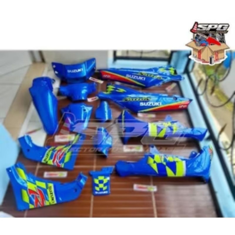 Fullset Cover body Satria lumba Fullset Halus Suzuki satria lumba biru kenny body satria R satria ko