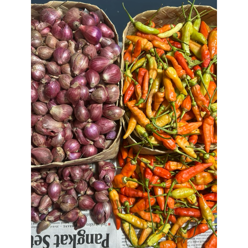 

Cabe dan Bawang merah lokal mix