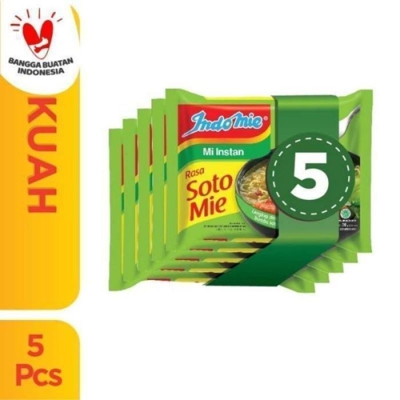 

Indomie Soto / Ayam bawang Paket 5 bks