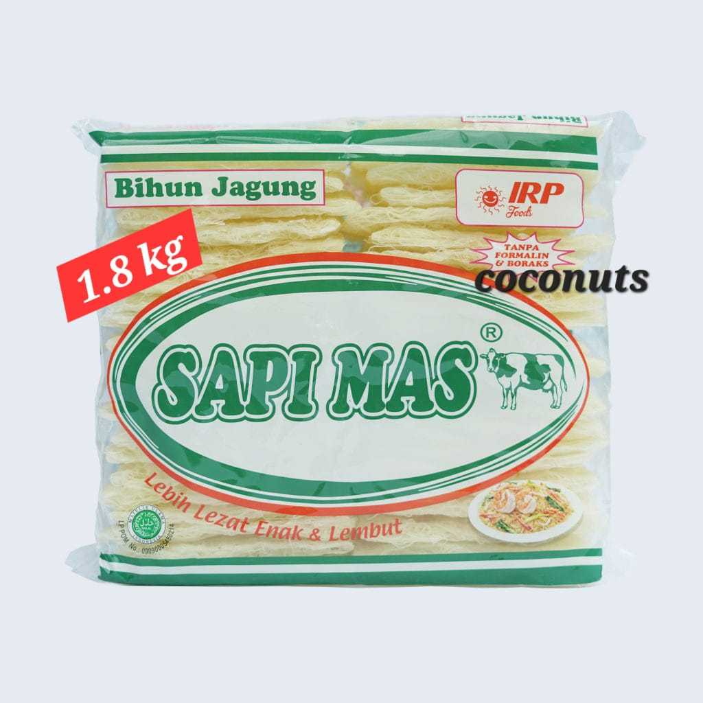 

Bihun Jagung Sapi Mas 1.8 Kg Kemasan Ekonomis