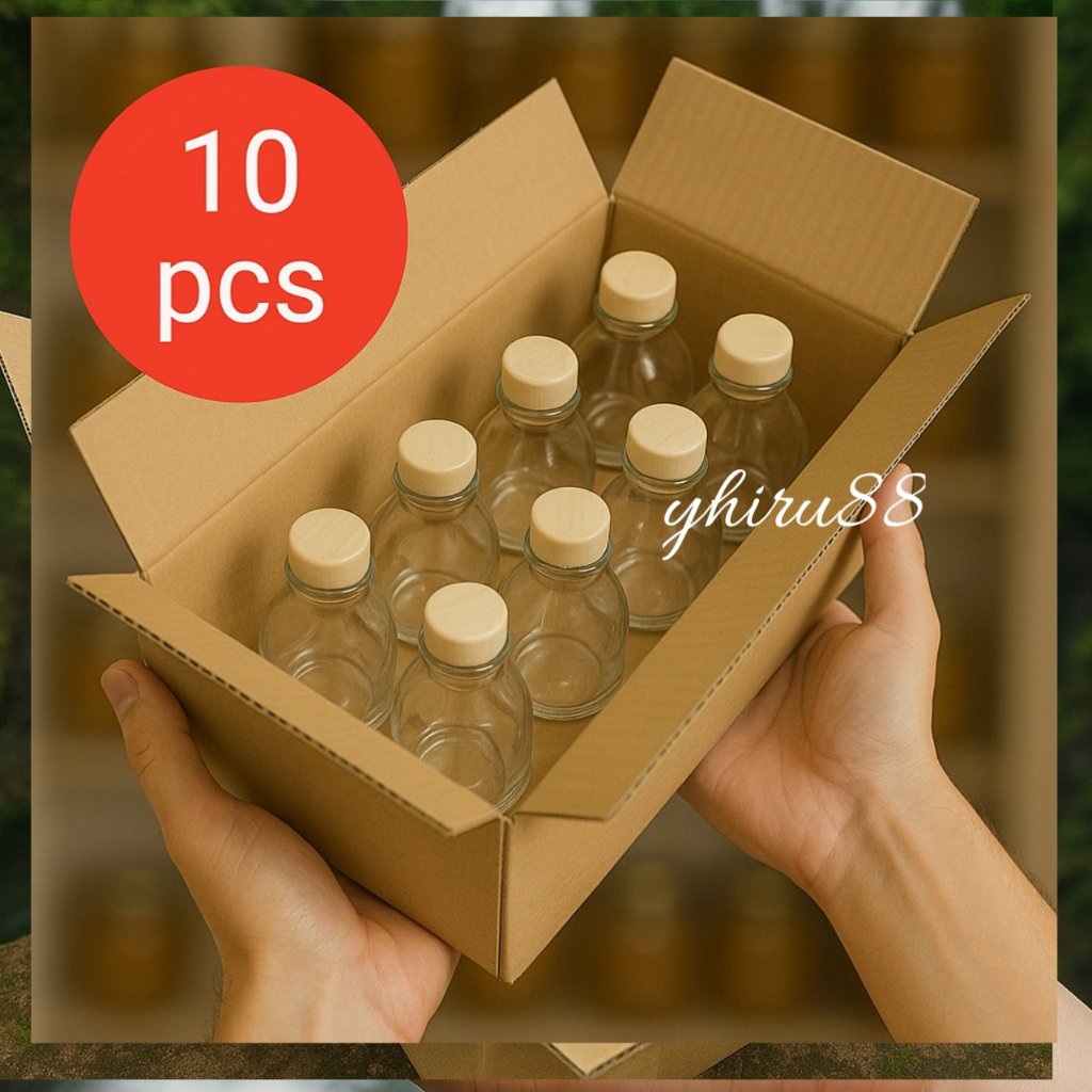 50ML BOTOL ASI KACA 50 ML TUTUP KAyu