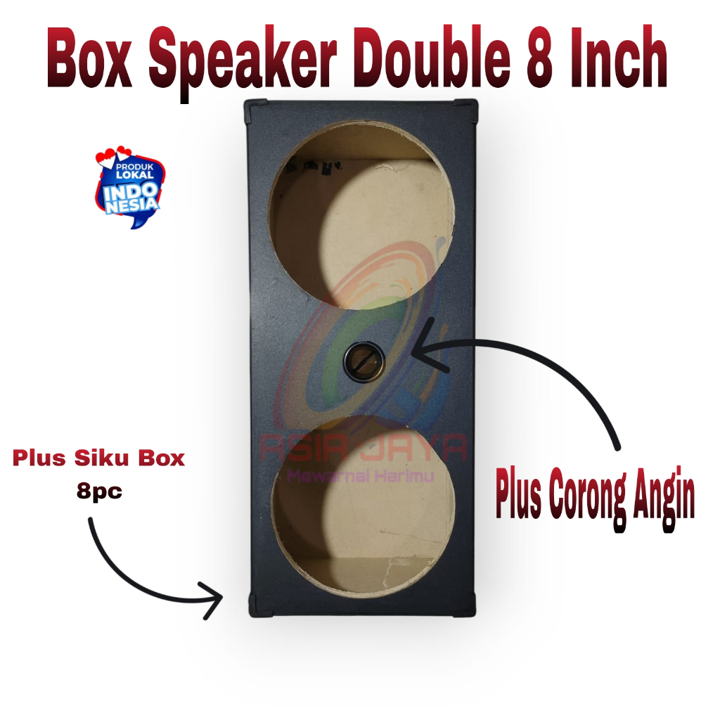 Box Speaker 8 Inch Double Plus Siku Box 8pc Dan Corong Angin