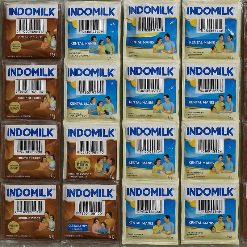 

INDOMILK SASCHET SUSU KENTAL MANIS PUTIH & COKLAT ISI 6 PCS