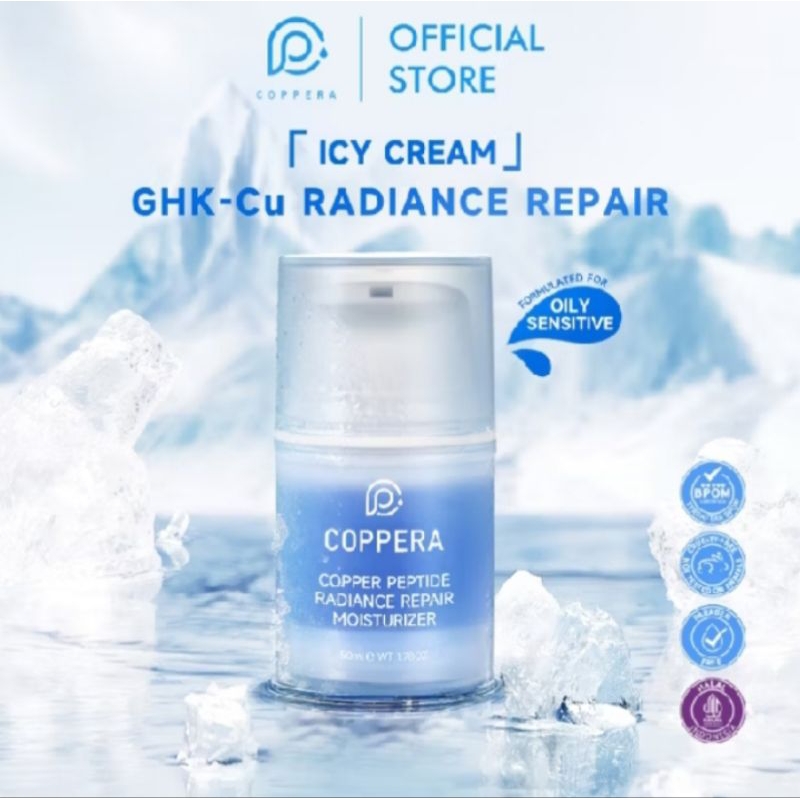 Coppera Copper Peptide Radiance Repair Moisturizer Barrier Repair Deeply 50 Ml Ori & BPOM