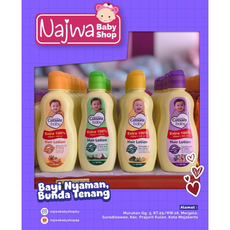 Cussons hair lotion 100+100ml / Hair lotion bayi / hair lotion baby