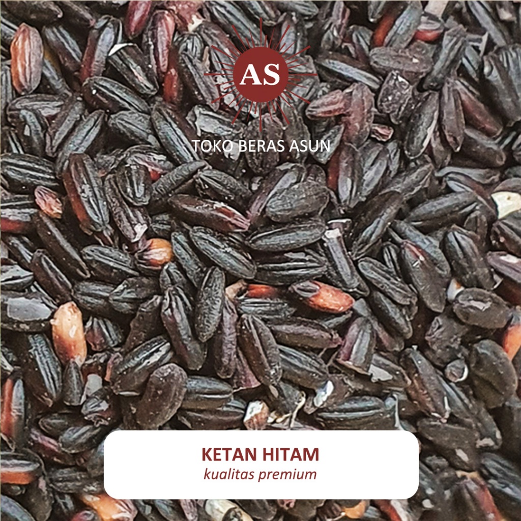 

ASUN BERAS Ketan Hitam - Black Glutinous Sticky Rice Whole Grain - 1 / 3 / 5 Kg