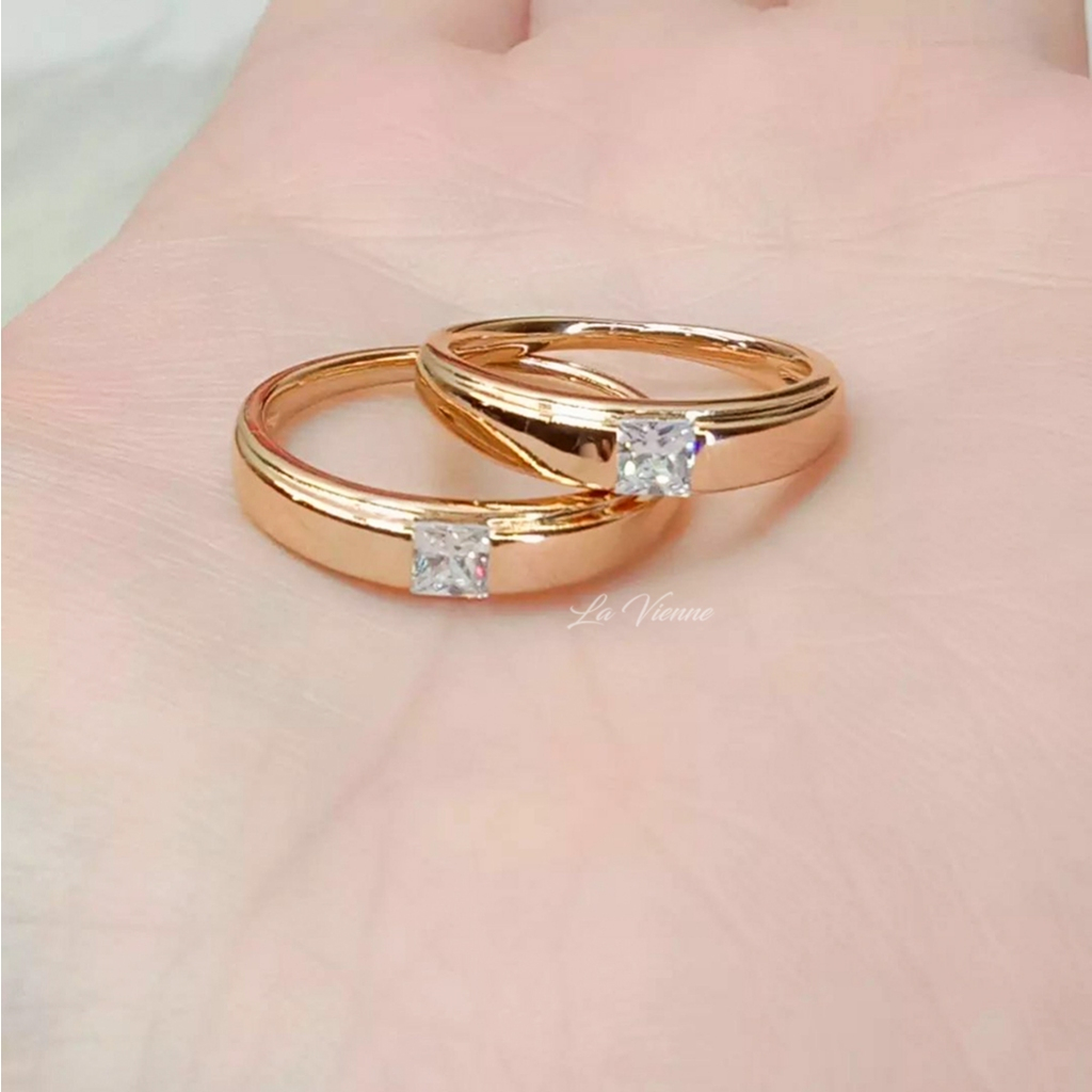 La Vienne - Denice  - ( Harga untuk 1 Cincin ) Cincin Titanium Wanita Anti Karat - Perhiasan Perempu
