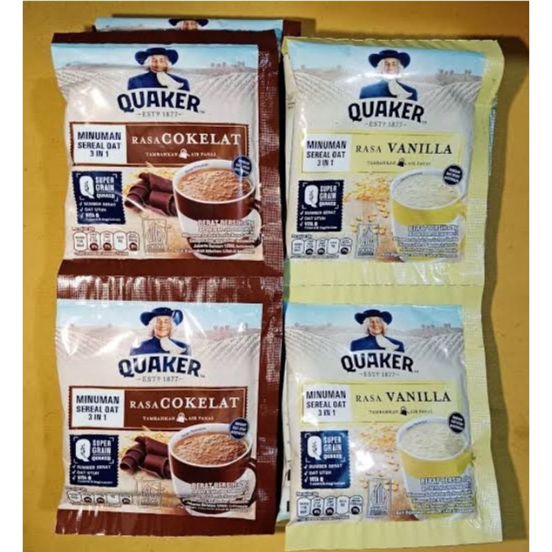 

Quaker Minuman Sereal Oat renceng isi 10 sachet (28 gram)