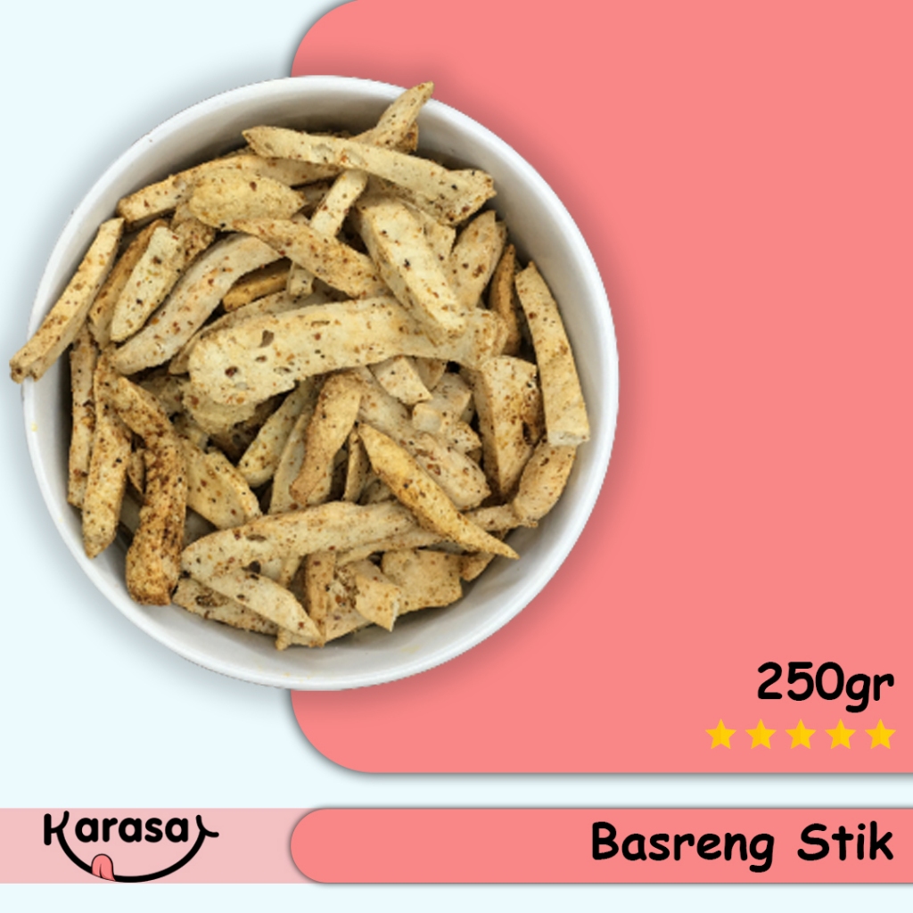 

Basreng Stik Pedas 250gr - Snack Pedas Gurih Nagih - Karasa