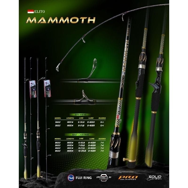 JORAN ELITO MAMMOTH 180 8-17LB SOLID CARBON