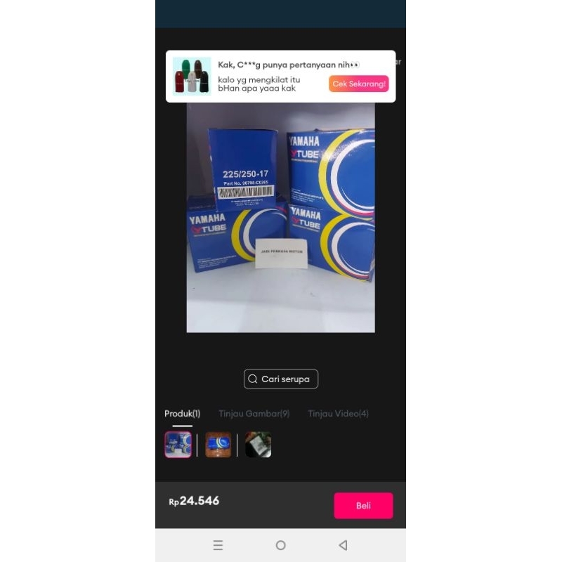 ban dalam depan belakang semua motor bebek