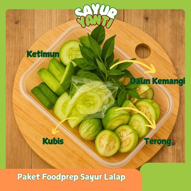 

[KIRIM INSTAN] Paket Foodprep Lalapan - Sayur Yanti