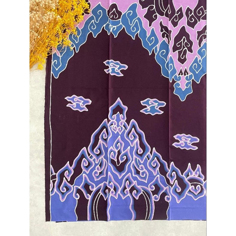 kain batik full tulis asli pria wanita khas trusmi cirebon bahan katun motif mega mendung gunungan