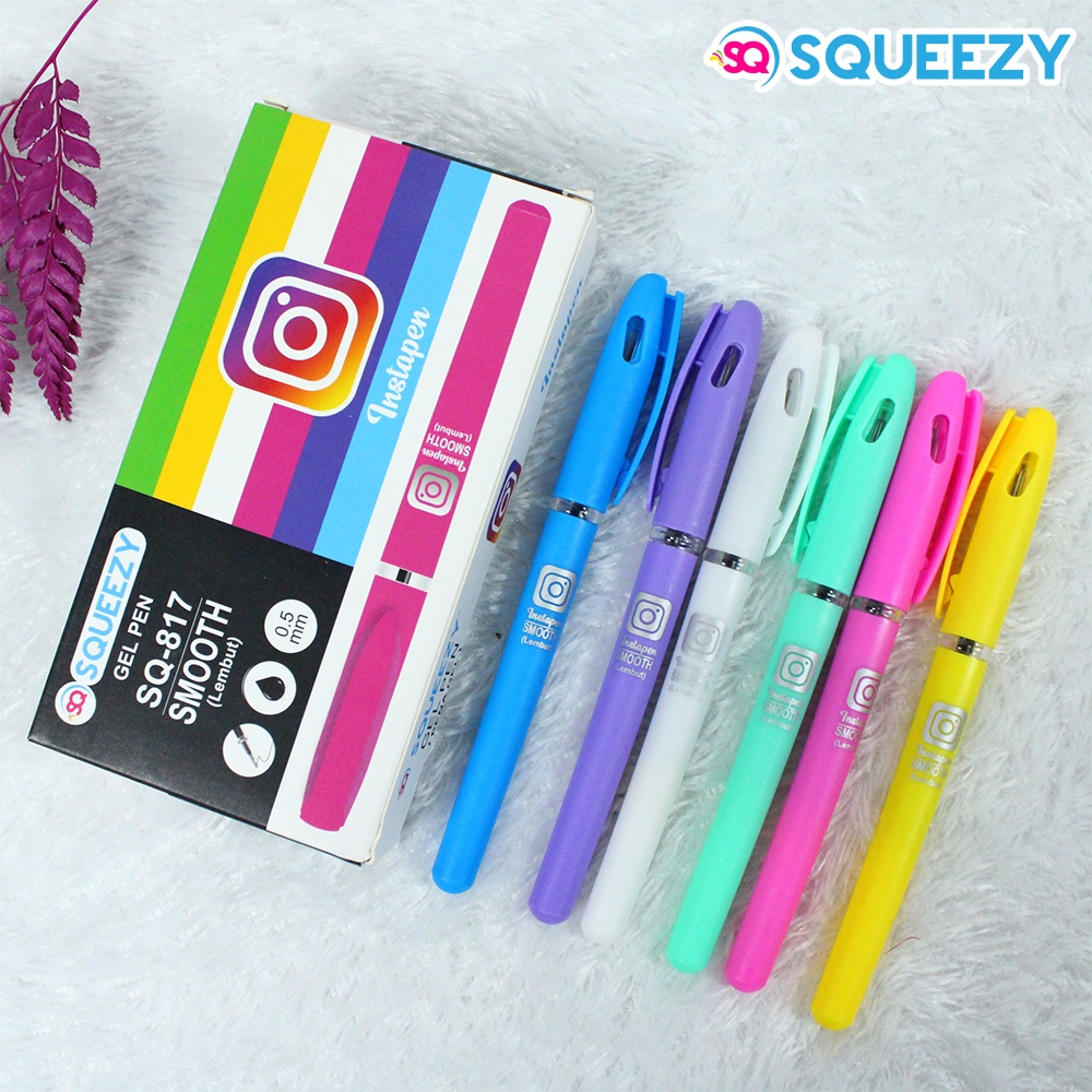 

1 LSN / 12 Pcs Gel Pen iPen Squeezy GP-SQ817 InstaPen