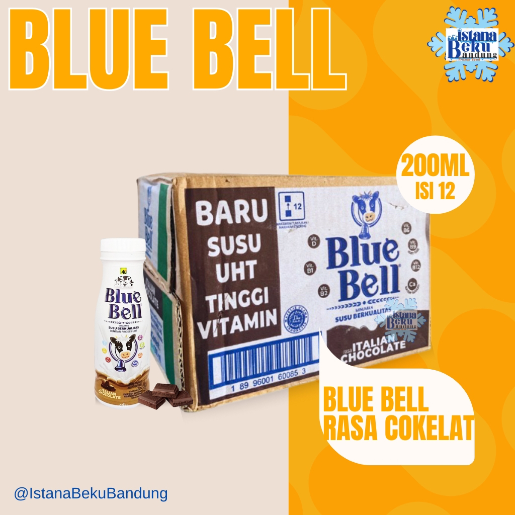 

Blue Bell Susu Rasa Italian Cokelat 200ml (Karton)