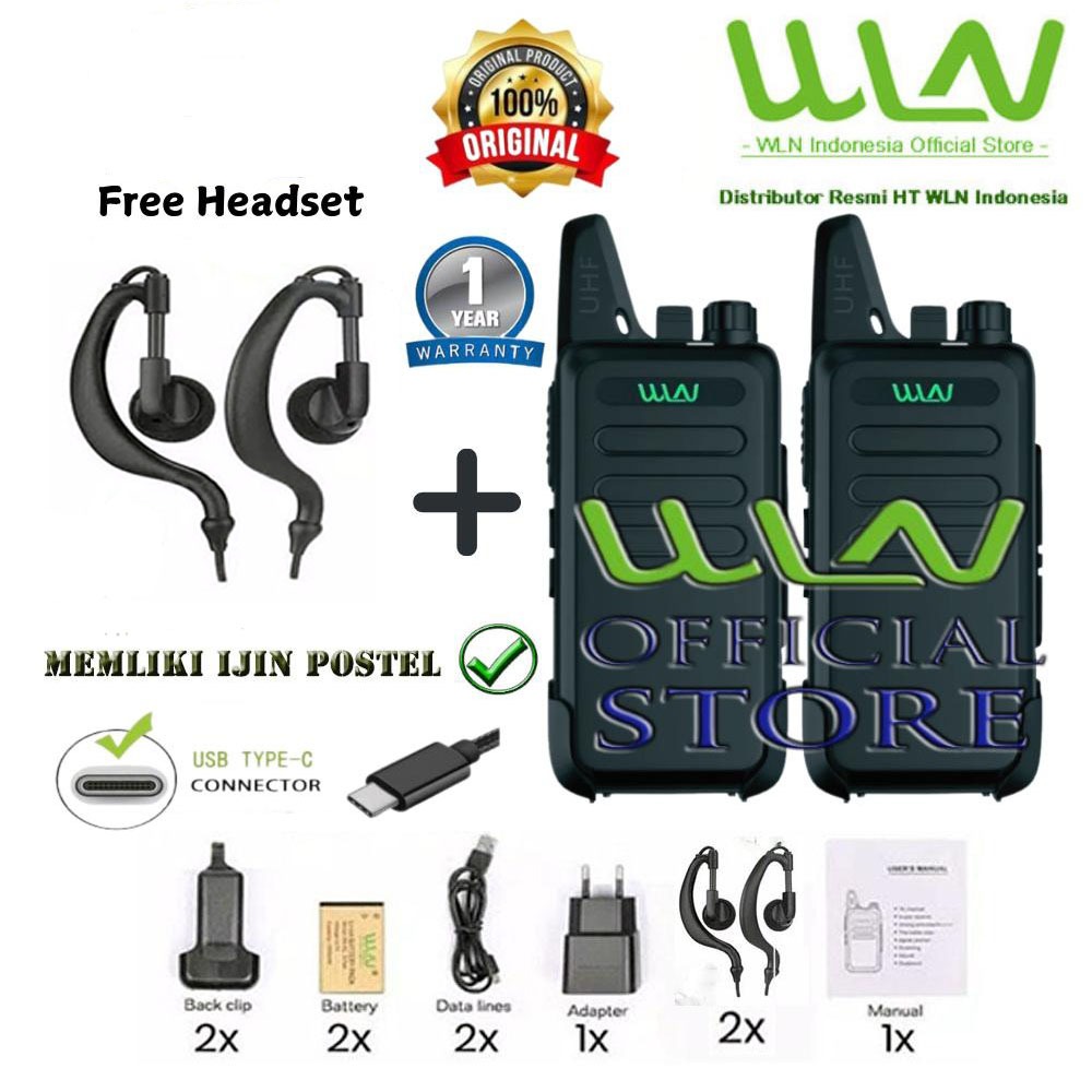 Walkie Talkie HT 2 Pcs Jarak Jauh untuk Komunikasi