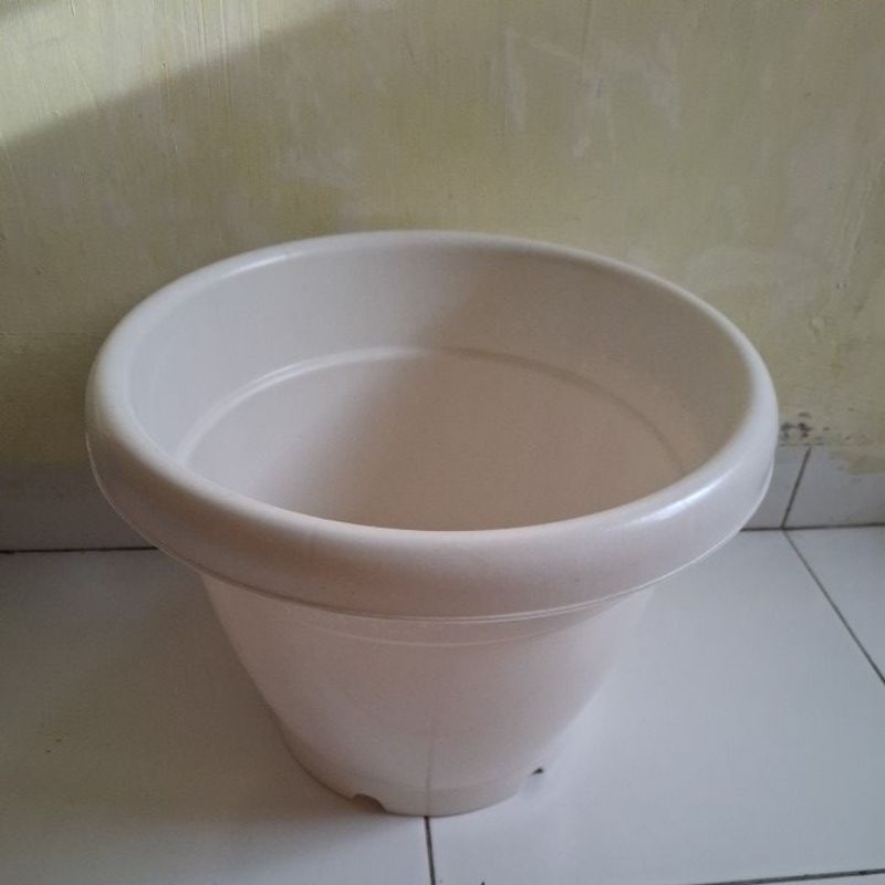 pot bulat 40putih