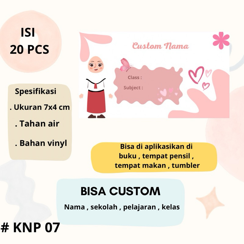 

STIKER CUSTOM BUKU PELAJARAN LUCU KARAKTER