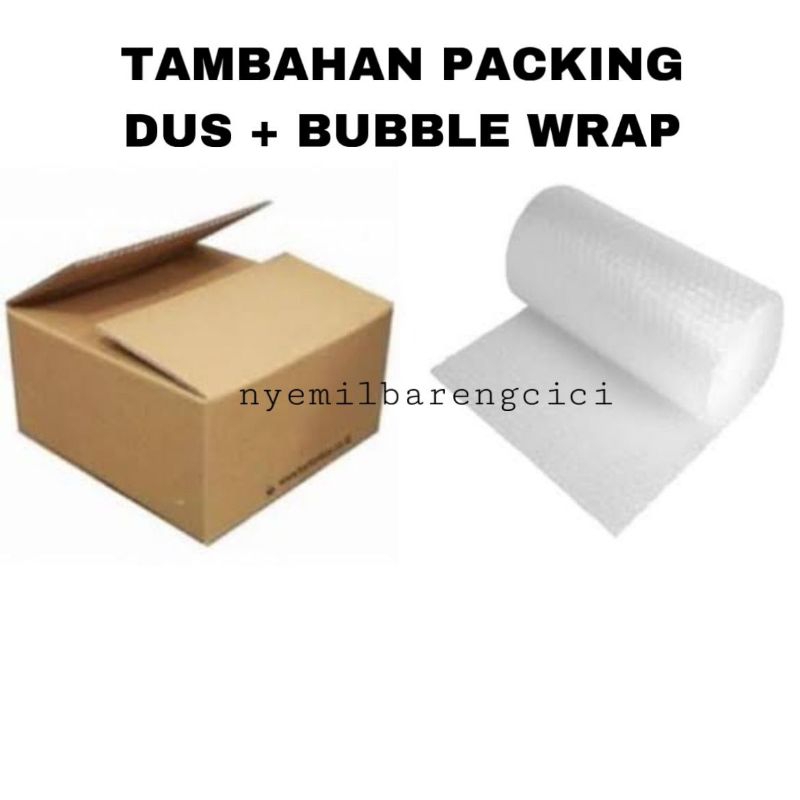 

NBC Tambahan Extra Bubble Wrap + Dus Packing Pengemasan Safety Pesanan Reguler