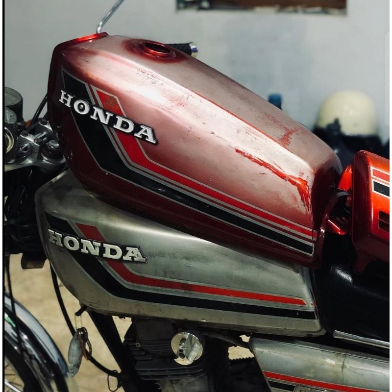 (CB NYENI MASE) Striping CB K5 Sticker CB 100 K5 Sticker Lis Decal Standar Original Honda CB 100 K5