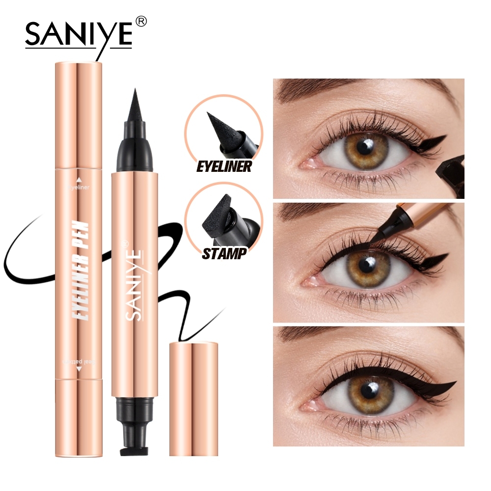 SANIYE [ BPOM ] Wing Eyeliner Double Head Eyeliner Stamp Eyeliner / Eyeliner Waterproof M438A