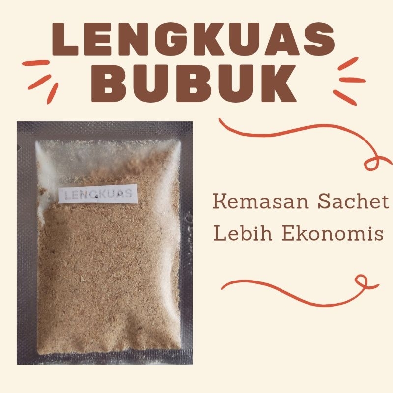 

Lengkuas Bubuk / Bumbu Rempah / Bumbu Dapur Sachet / Rempah-Rempah Sachet Ekonomis 5 gram