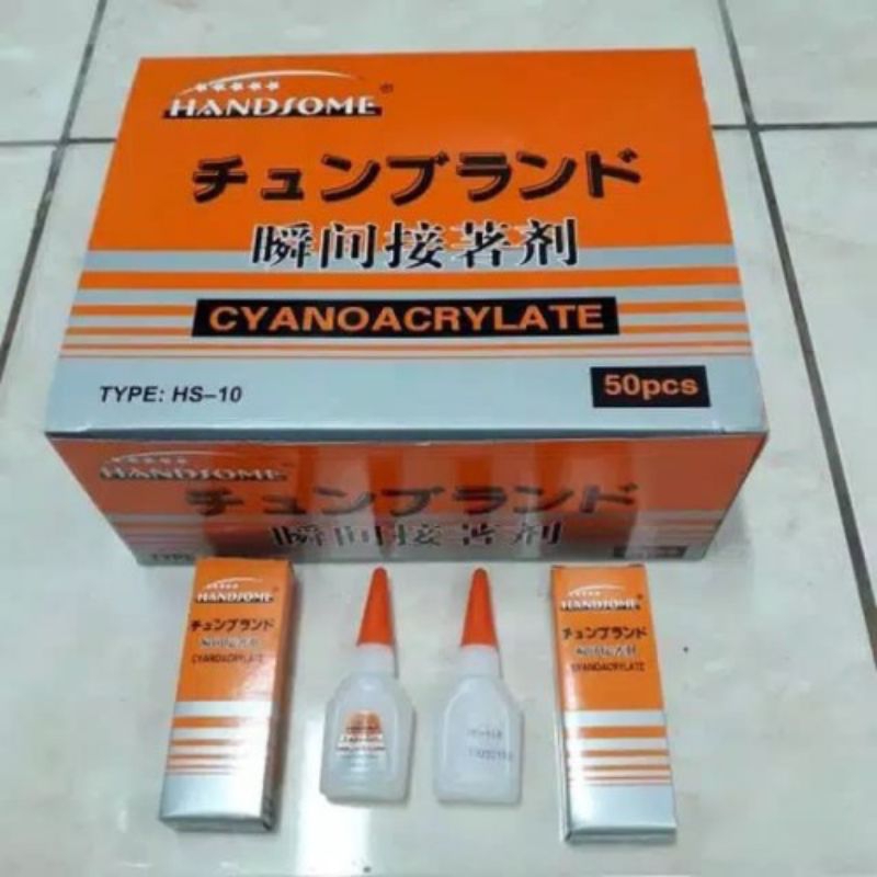 

Promo Lem Korea Handsome HS-10 1 box isi 50 botol / lem serba guna