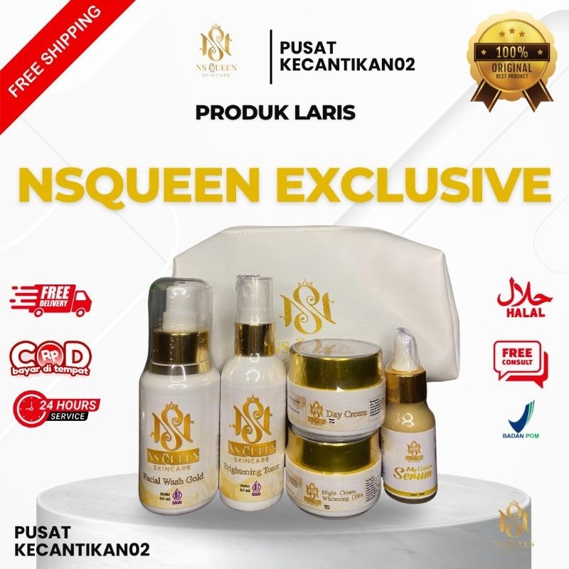 NS QUEEN SKINCARE Paket Wajah / Whitening / Glowing / Acne series Dan Menghilangkan Flek Hitam Di Wa
