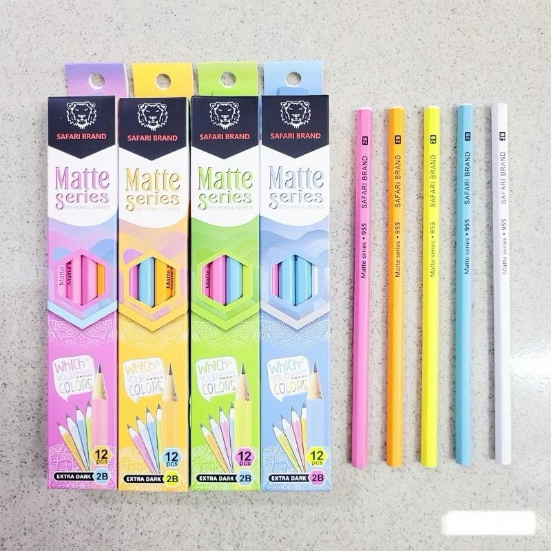 

Pensil Matte Series 1 Lusin Safari Brand / Pencil isi 12 Biji