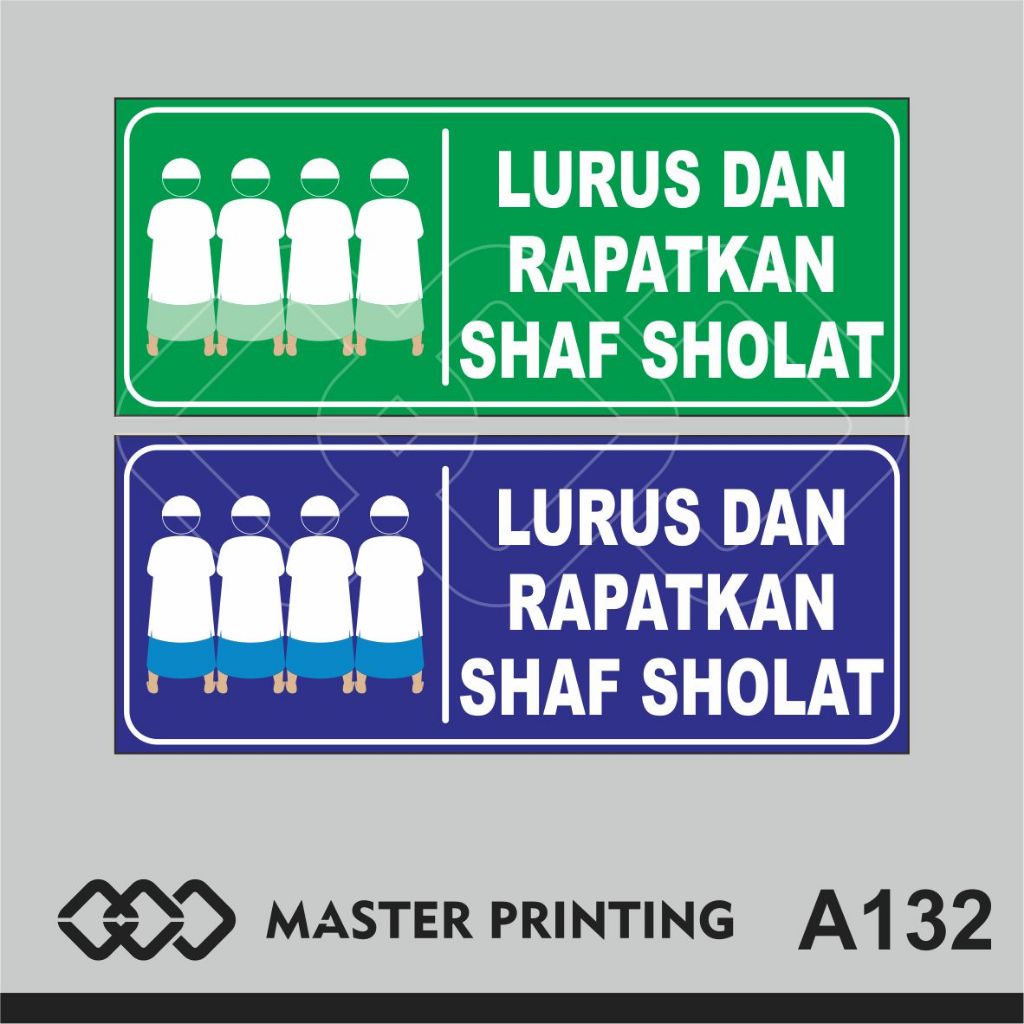 

A132 - Akrilik Lurus dan Rapatkan Shaf, Acrylic Sign, Tahan Air, Termurah, dan Bisa Custom
