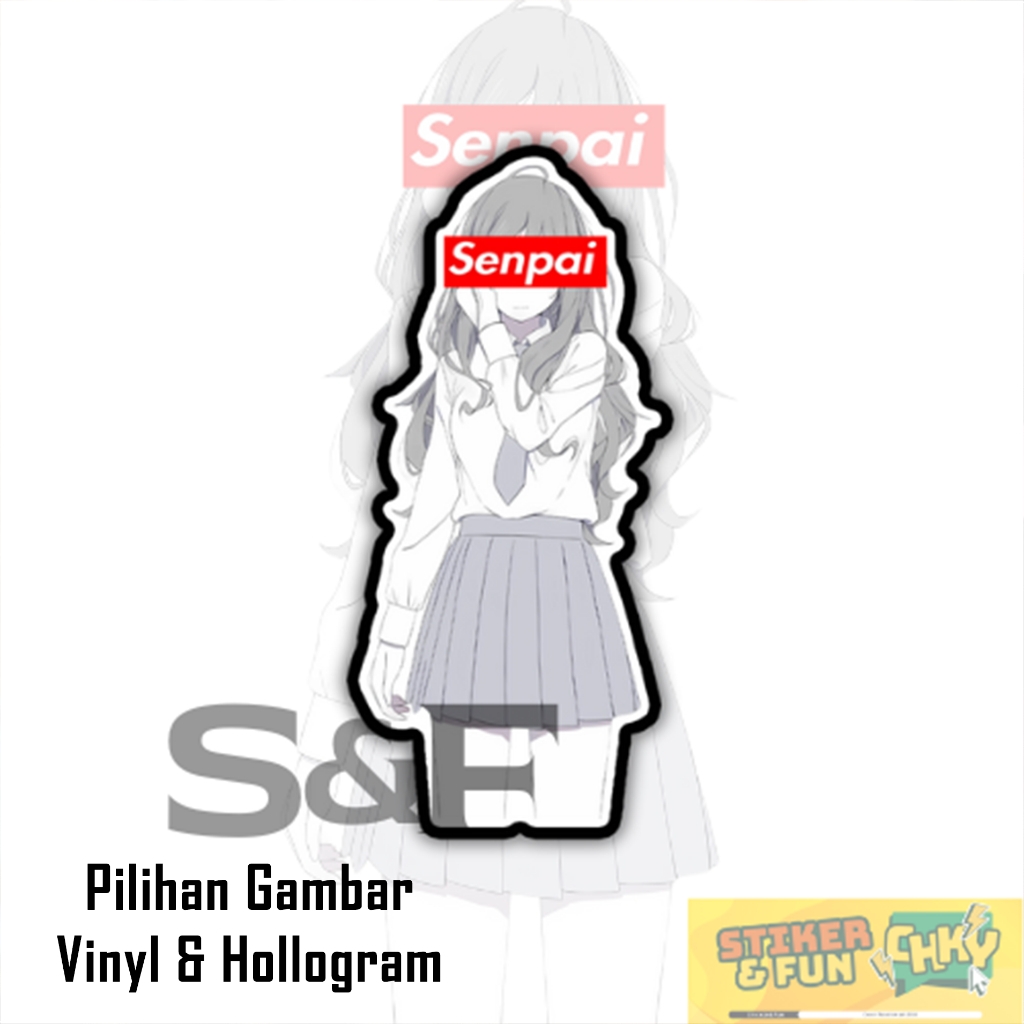 

Stiker Sticker Vinyl/Hollogram Laminasi JAPANESE SCHOOL GIRL SENPAI Vol 6