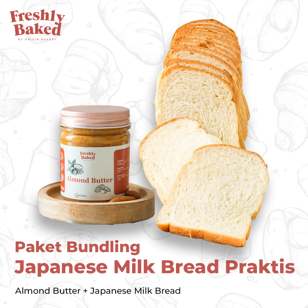 

Special Bundling Praktis: Japanese Milk Bread + Almond Butter