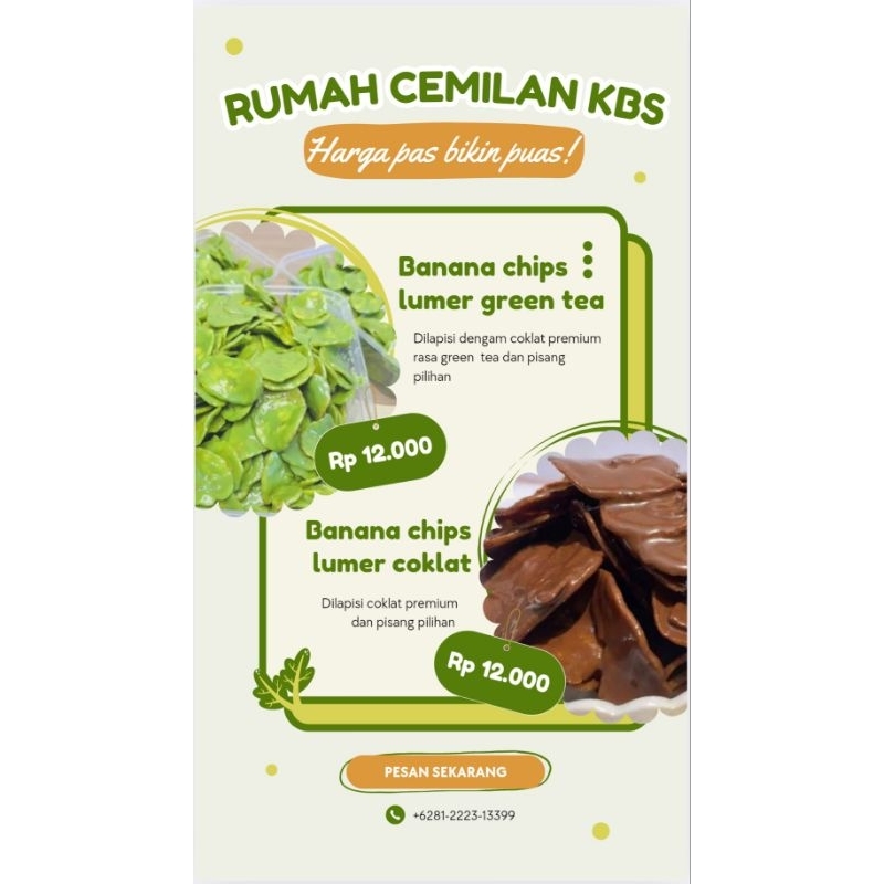 

KERIPIK PISANG LUMER COKLAT VIRAL KEMASAN 500GR