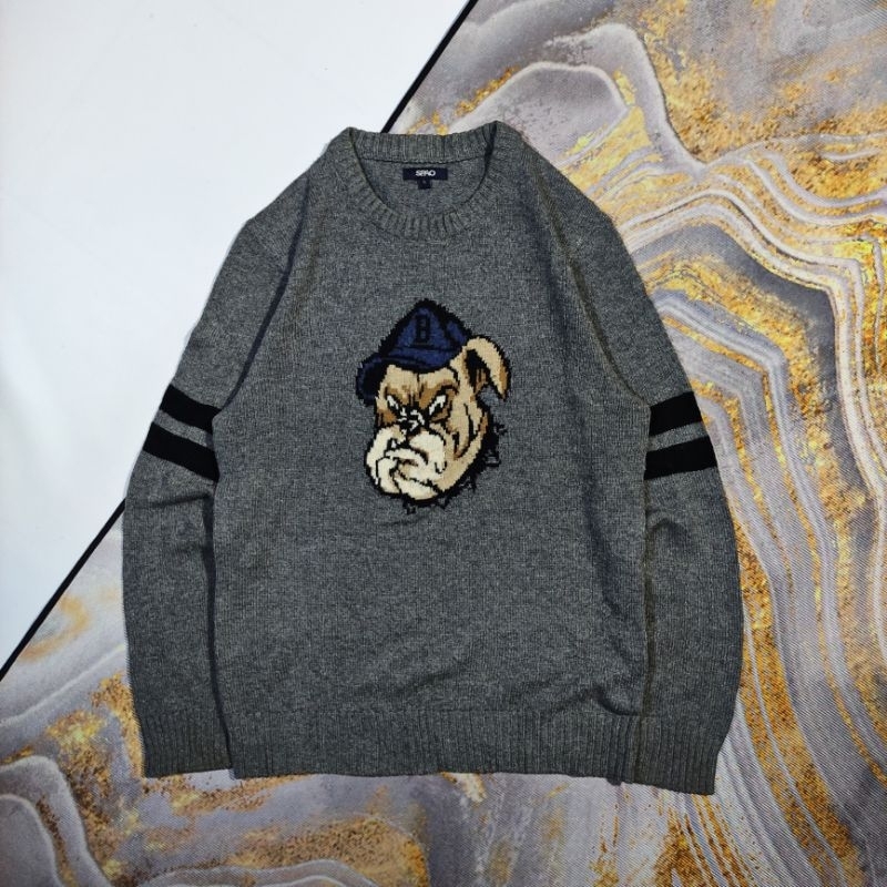 SPAO Bulldog Knit Sweater