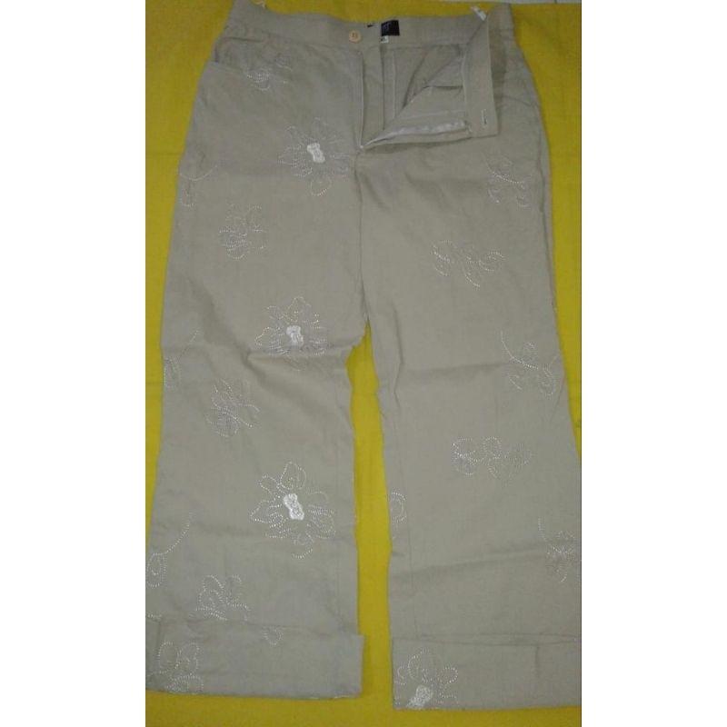 Celana Panjang Wanita remaja jeans  Stretch Coklat Muda.